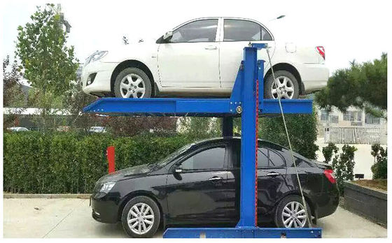 ロープ ドライブ独立した車の駐車システム二レベルの2つのポストのガレージの上昇